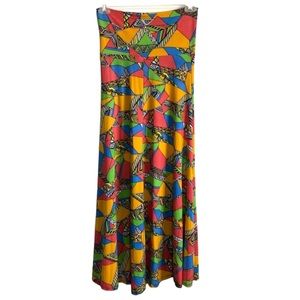 LuLaRoe Maxi Geometric Print Skirt